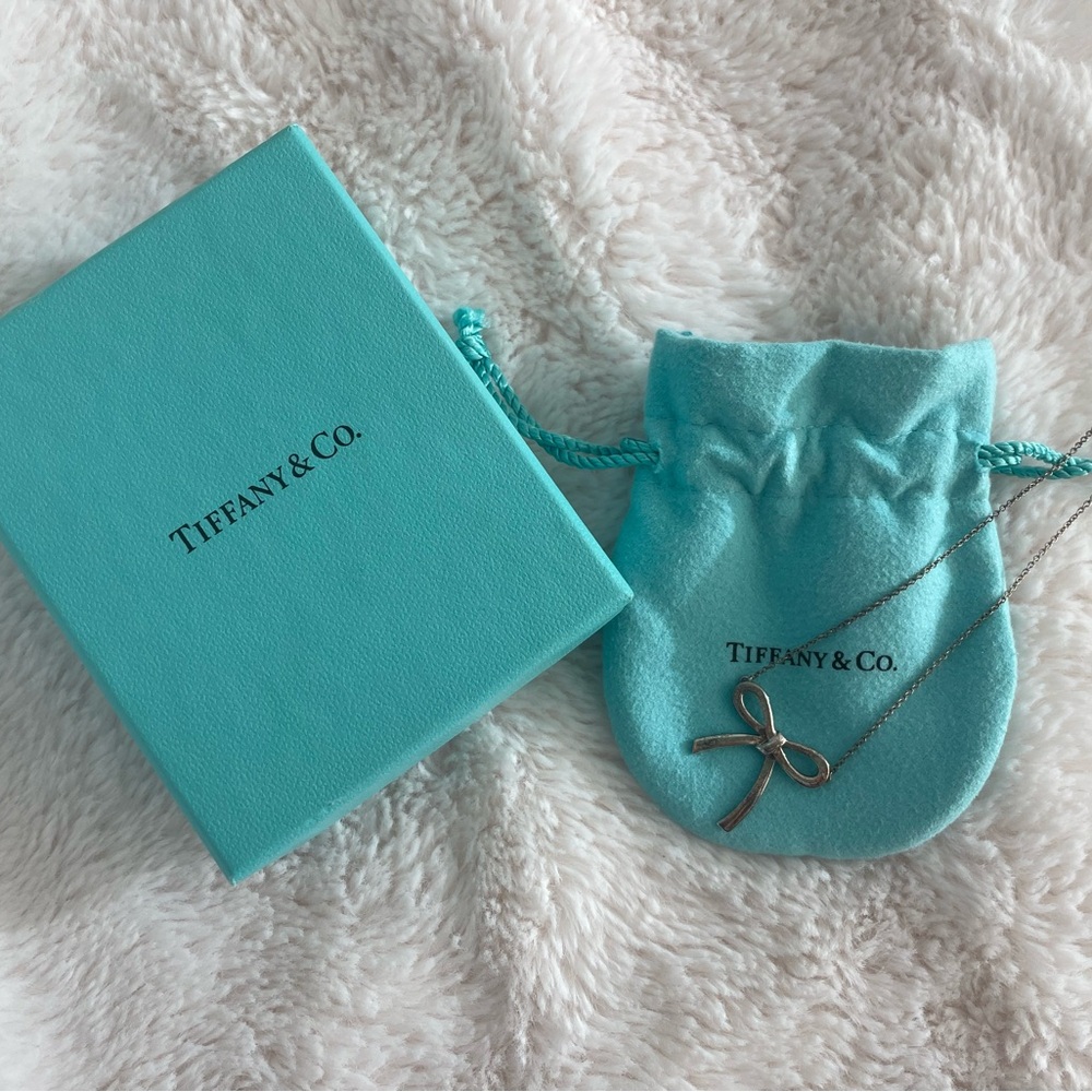 Tiffany & Co. Silver Bow Necklace